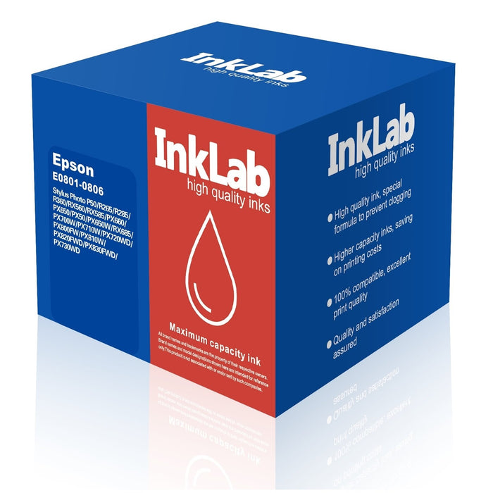InkLab 801-806 Epson Compatible Multipack Replacement Ink-Replacement Inks-Gigante Computers