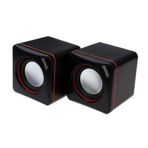 Jedel 2.0 Mini Stereo Speakers, 3W x2, Black-Speakers-Gigante Computers
