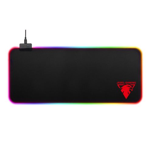 Jedel MP-03 XL RGB Gaming Mouse Pad, USB, Rainbow RGB, 800 x 300 x 4 mm-Mouse Pads & Bungees-Gigante Computers