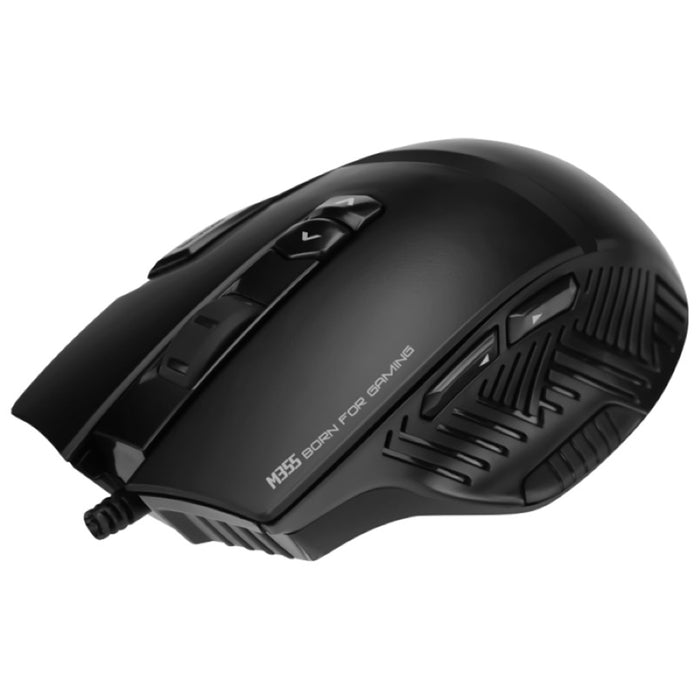 Marvo Scorpion M355 USB 7 Colour LED Black Gaming Mouse with G1 Small Gaming Mouse Pad Gaming Combo-Mice-Gigante Computers