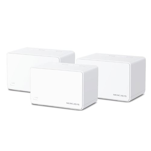 Mercusys (Halo H80X) AX3000 Dual Band Whole Home Mesh Wi-Fi 6 System, 3 Pack, 3 LAN per Unit, OFDMA & MU-MIMO-Routers/Mesh Systems-Gigante Computers