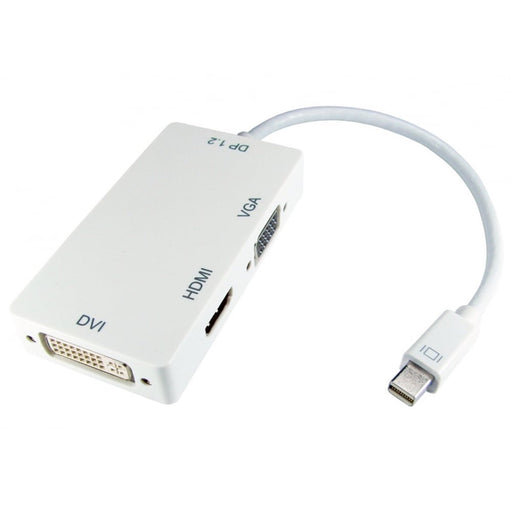 Mini DisplayPort (M) to HDMI (F) / DVI-D (F) / VGA (F) White OEM Converter Adapter-Cables-Gigante Computers