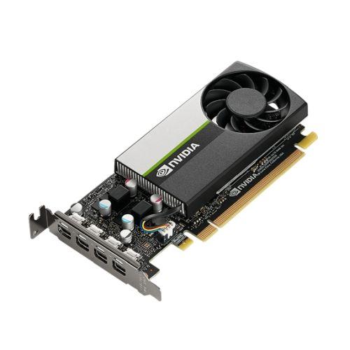 PNY NVidia T1000 Professional Graphics Card, 4GB DDR6, 896 Cores, 4 miniDP 1.4, Low Profile (Bracket Included), OEM (Brown Box)-Graphics Cards-Gigante Computers