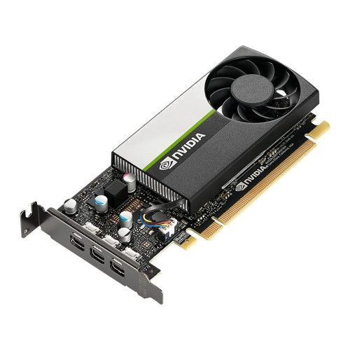 PNY NVidia T400 Professional Graphics Card, 4GB DDR6, 384 Cores, 3 miniDP 1.4 (3 x DP adapters), Low Profile (Bracket Included), Retail-Graphics Cards-Gigante Computers