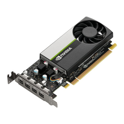 PNY T1000 Professional Graphics Card, 8GB DDR6, 896 Cores, 4 miniDP 1.4 (4 x DP adapters), Low Profile (Bracket Included), Retail-Graphics Cards-Gigante Computers