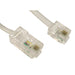 RJ11 (M) to RJ45 (M) 3m White OEM Cable-Broadband and Telephone-Gigante Computers