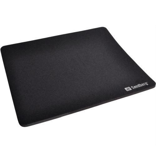 Sandberg (520-05) Mouse Pad, Black, 260 x 220 x 0.60 mm, 5 Year Warranty-Mouse Mats-Gigante Computers