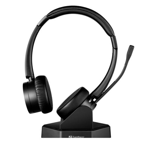Sandberg Bluetooth Office Headset Pro+, Dual Connection, Charging Dock, Noise-Reducing Mic, Busy Light, 5 Year Warranty-Headsets-Gigante Computers
