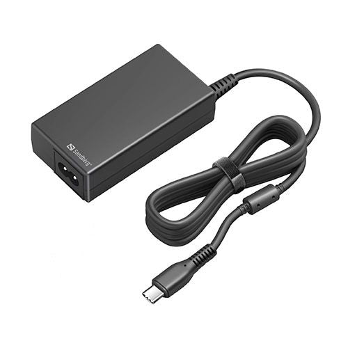 Sandberg USB-C AC Charger PD65W, 5-20V/65W, Overload/Short Circuit Protection, UK & EU Power Cables, 5 Year Warranty-Powerbanks / Chargers-Gigante Computers