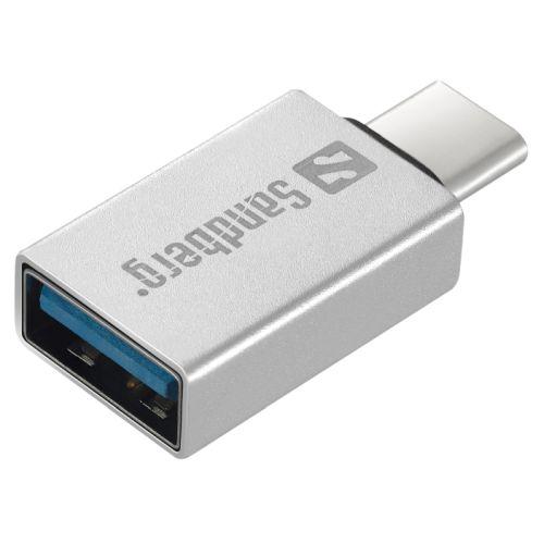 Sandberg USB Type-C to USB 3.0 Cable, Aluminium, 5 Year Warranty-USB-Gigante Computers
