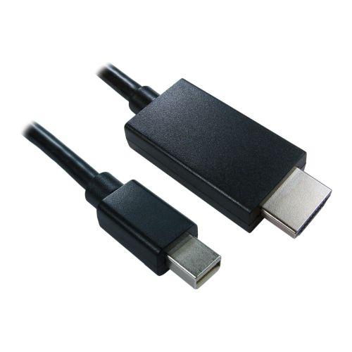 Spire Mini DisplayPort Male to HDMI Male Converter, 1 Metre-Display/Visual-Gigante Computers