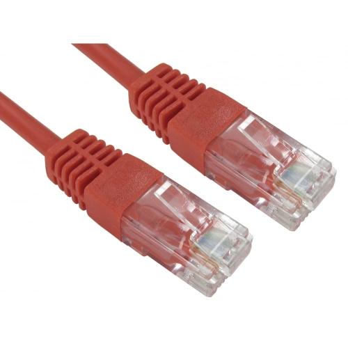 Spire Moulded CAT5e Patch Cable, 20 Metres, Full Copper, Red-Network-Gigante Computers