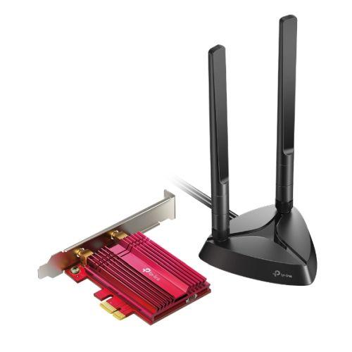 TP-LINK (ARCHER TX3000E) AX3000 (574+2402) Wireless Dual Band PCI Express Adapter, Bluetooth 5.0, WPA3, Magnetized Base-Wireless Adapters-Gigante Computers