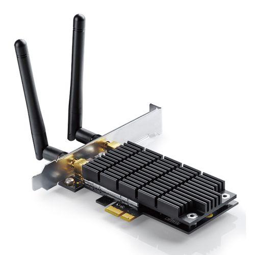 TP-LINK (Archer T6E) AC1300 (400+867) Wireless Dual Band PCI Express Adapter, 2 Antennas-Wireless Adapters-Gigante Computers