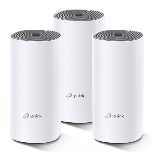 TP-LINK (DECO E4) Whole-Home Mesh Wi-Fi System, 3 Pack, Dual Band AC1200, 2 x LAN on each Unit-Routers-Gigante Computers
