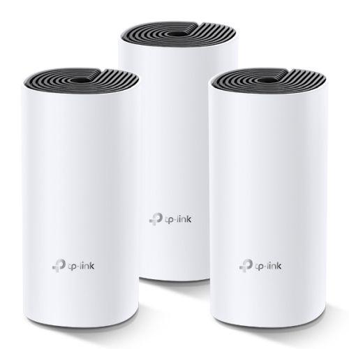 TP-LINK (DECO M4) Whole-Home Mesh Wi-Fi System, 3 Pack, Dual Band AC1200, MU-MIMO, 2 x LAN on each Unit-Routers-Gigante Computers