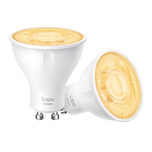 TP-LINK (TAPO L610) Smart Wi-Fi Spotlight, 2 Pack, Dimmable, Schedule & Timer, App/Voice Control, GU10 Lamp Base-Smart Home-Gigante Computers