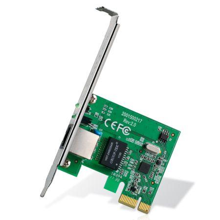 TP-LINK (TG-3468) Gigabit PCI Express Network Adapter (Low Profile Bracket Included)-Wired Adapters-Gigante Computers