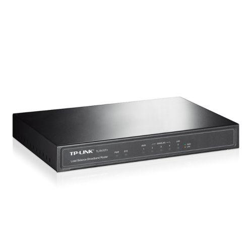TP LINK (TL-R470T+ V6) Load Balance Broadband Router, 1 WAN, 1 LAN, 3 Changeable WAN/LAN Ports-Routers-Gigante Computers
