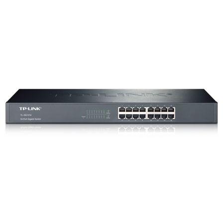 TP-LINK (TL-SG1016) 16-Port Gigabit Unmanaged Rackmount Switch, Steel Case-Switches-Gigante Computers