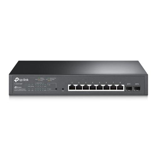 TP-LINK (TL-SG2210MP) JetStream 10-Port Gigabit Smart Switch with 8-Port PoE+, 2 GB SFP Slots-Switches-Gigante Computers