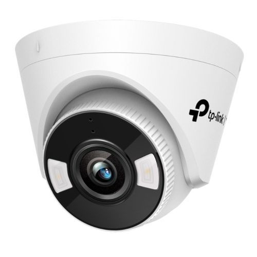 TP-LINK (VIGI C440-W 4MM) 4MP Full Colour Turret Network Camera w/ 4mm Lens, PoE, Spotlight LEDs, Smart Detection, Two-Way Audio, H.265+-Surveillance Cameras-Gigante Computers