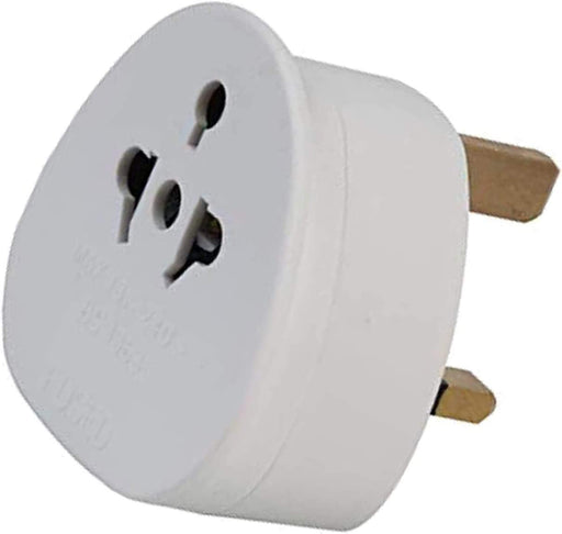 UK Tourist Adaptor - Europe to UK Adaptor - American Australian Middle Eastern Far Eastern to UK-Mains Electrical-Gigante Computers