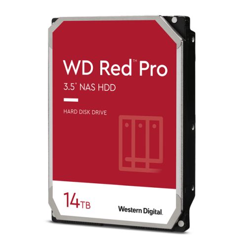WD 3.5", 14TB, SATA3, Red Pro Series NAS Hard Drive, 7200RPM, 512MB Cache, OEM-Internal Hard Drives-Gigante Computers