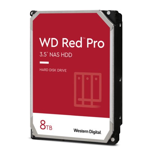 WD 3.5", 8TB, SATA3, Red Pro Series NAS Hard Drive, 7200RPM, 256MB Cache, OEM-Internal Hard Drives-Gigante Computers