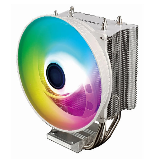 Xilence M403PRO.ARGB White Universal Socket 120mm PWM 1800RPM Addressable RGB LED Fan CPU Cooler-CPU Fans & Paste-Gigante Computers